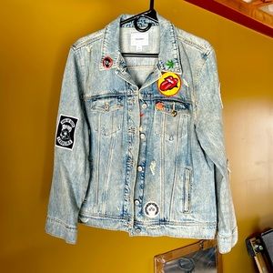Old navy blue jean jacket